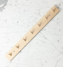 Iris Hantverk Swedish Birch Peg Rack with 7 Pegs - 26"