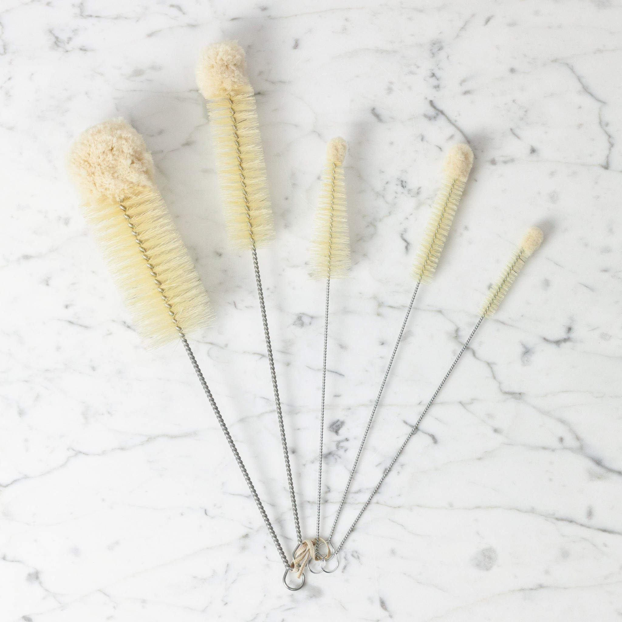 German 5 pc. Bottle Brush Set with Cotton Tip