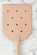 German Beechwood and Leather Fly Swatter 20"