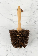 Beechwood and Bassine Fiber Flower Pot Brush