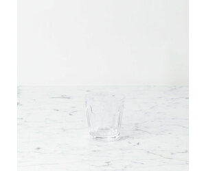 Simple Faceted Glass Tumbler - Clear - 6oz - The Foundry Home Goods