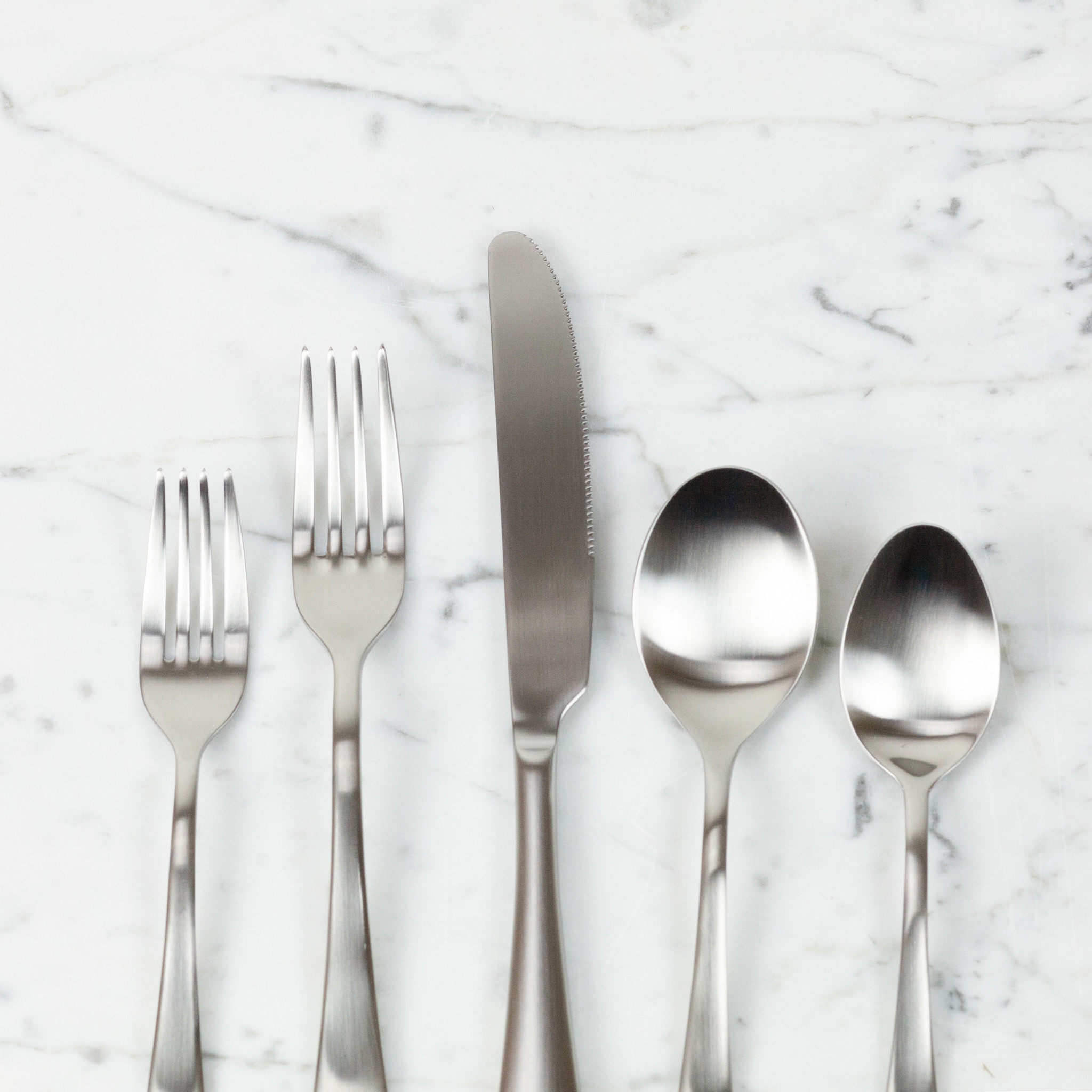 Mepra Italian 5 Piece Flatware Place Setting - Natura Ice