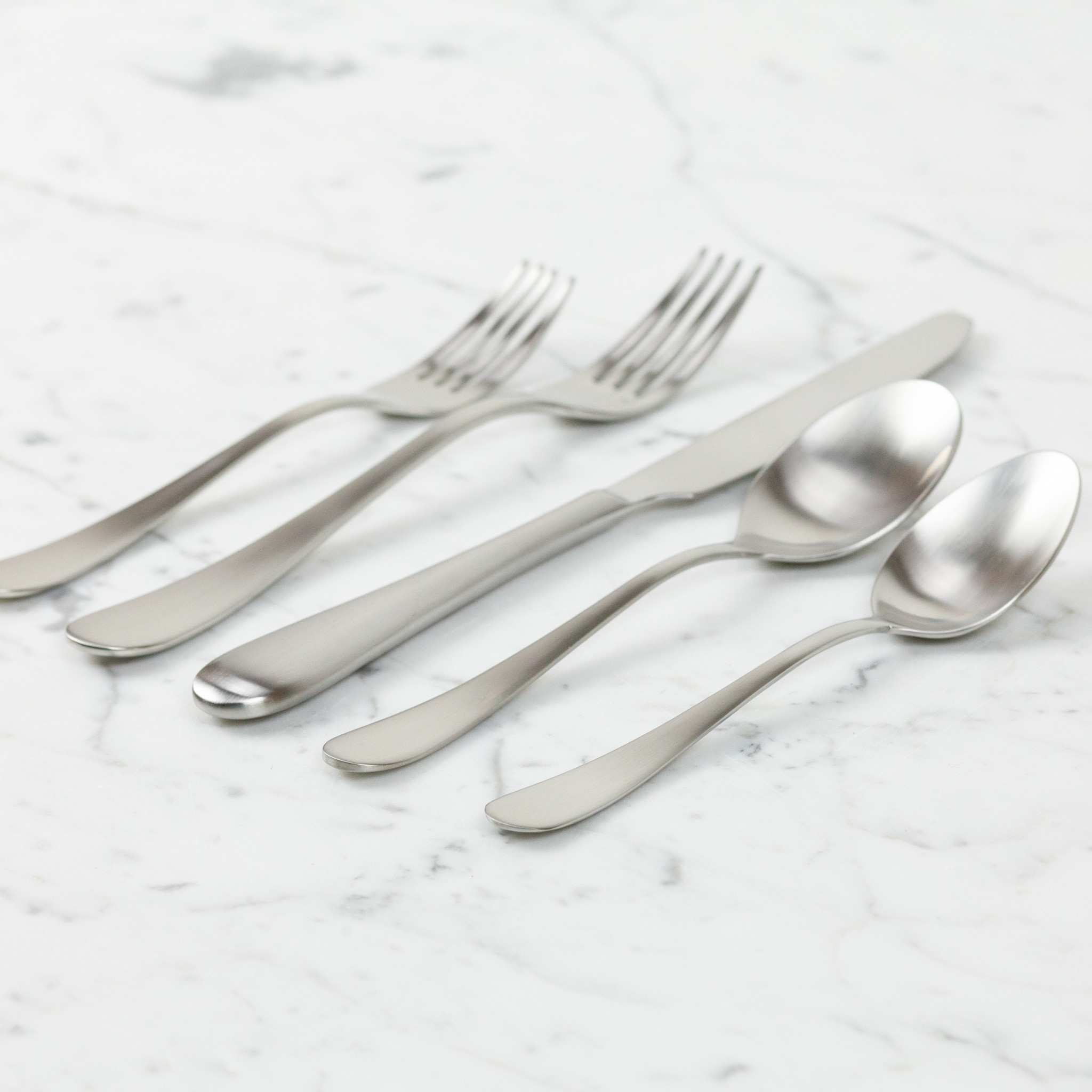 Mepra Italian 5 Piece Flatware Place Setting - Natura Ice