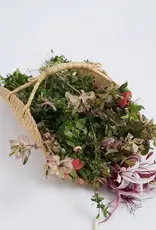 Handwoven Garden Flower Harvest Bolga Basket - Large