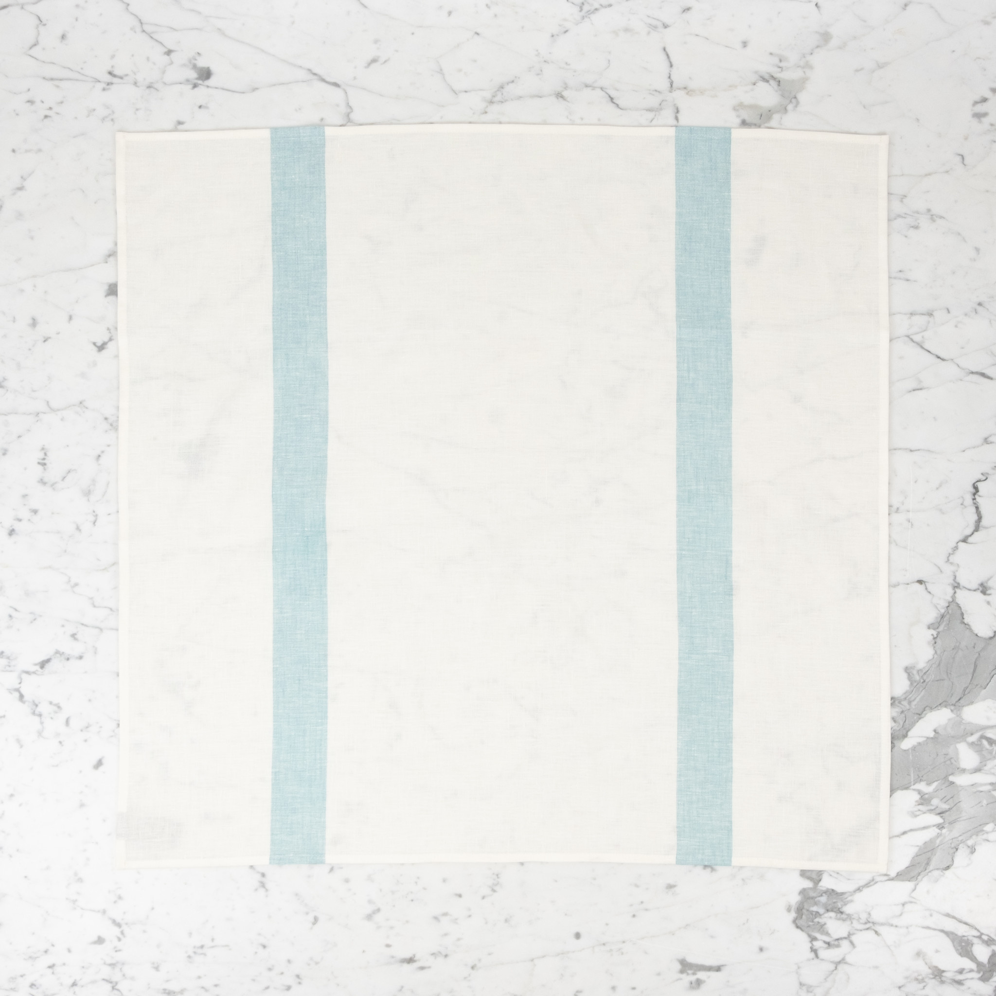 Belgian Linen Tea Towel - Porticcio - Turquoise - 27"