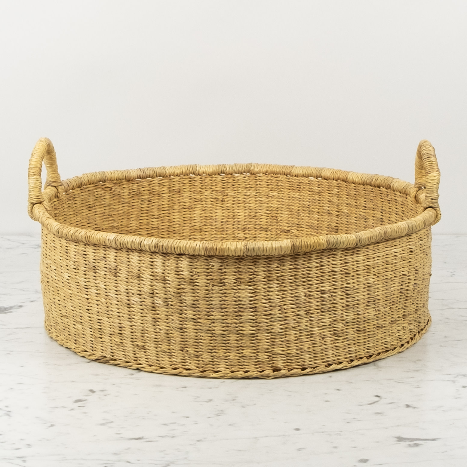 Handwoven Low Bolga Tray - 19" Large