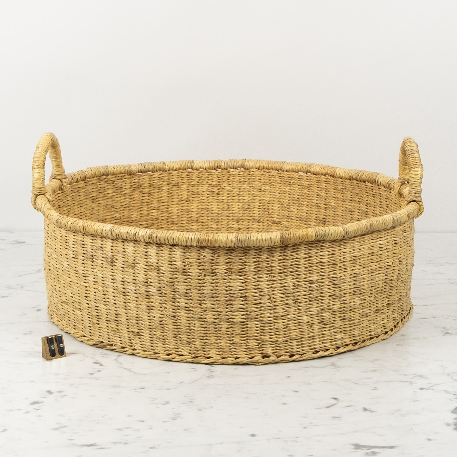 Handwoven Low Bolga Tray - 19" Large