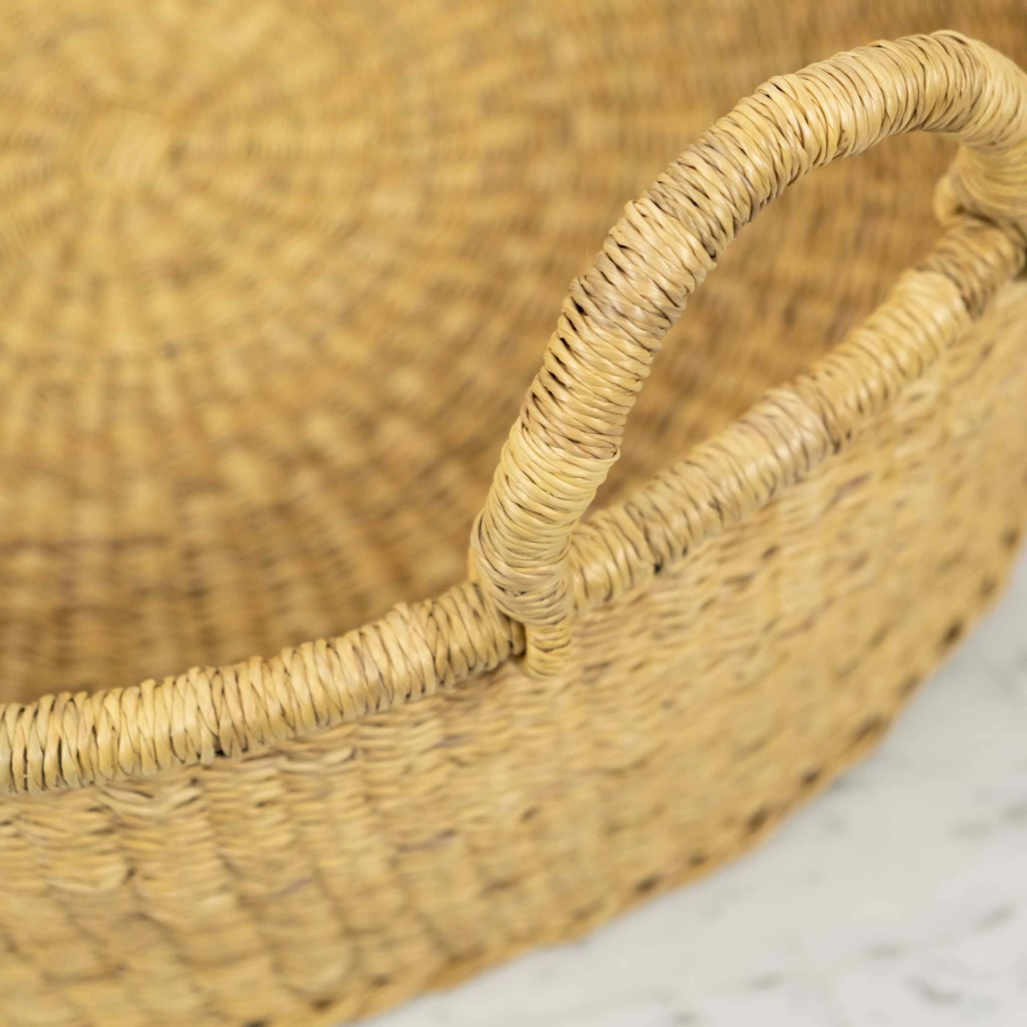 Handwoven Low Bolga Tray - 19" Large