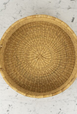 Handwoven Low Bolga Tray - 17 to 18"D - Medium