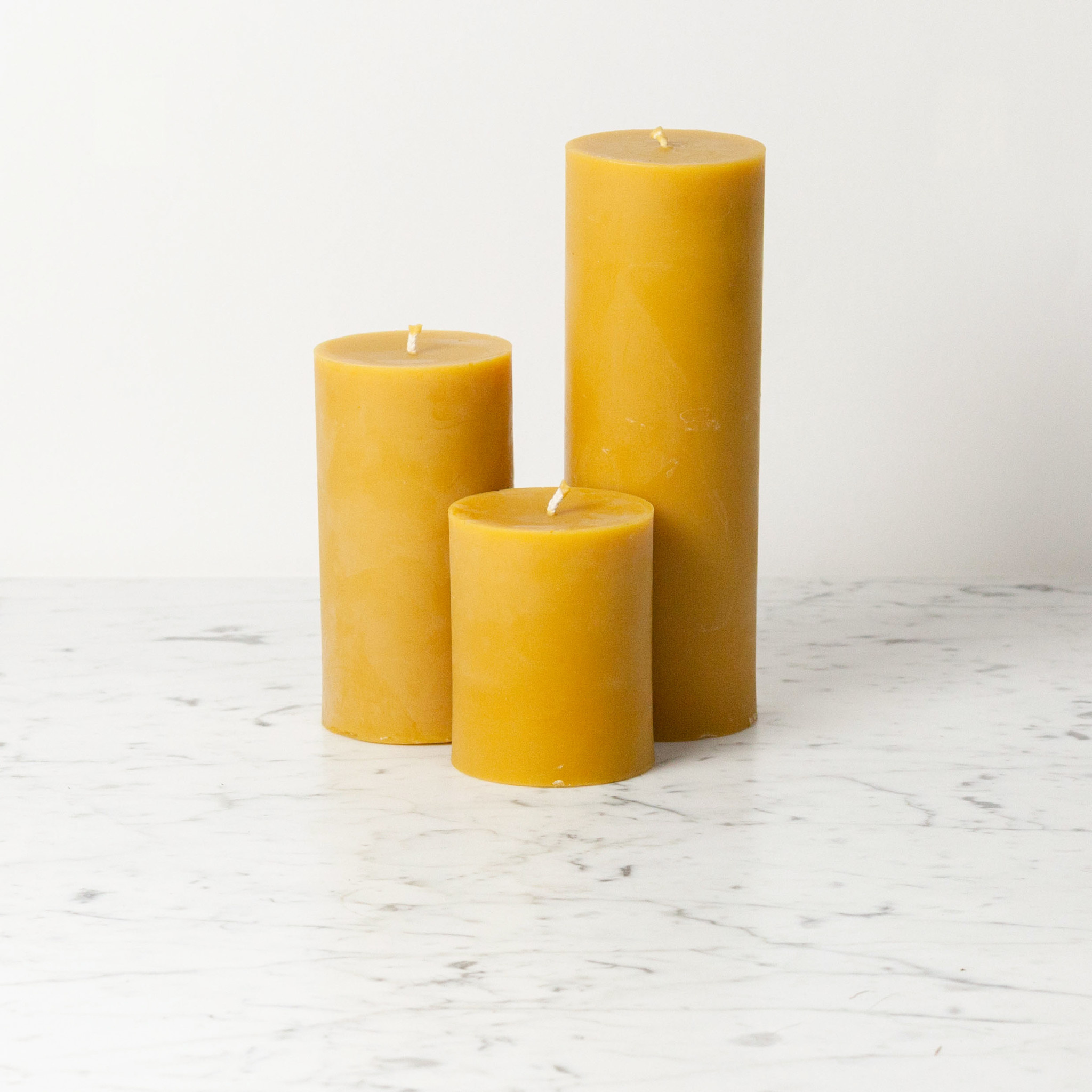 Old Mill Candles Beeswax Pillar Candle - 3.75" Small