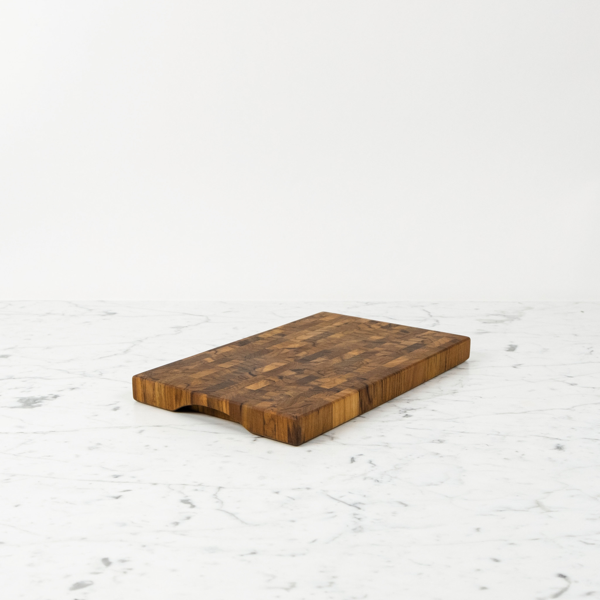 meistar Large End Grain Teak Wood Cutting Board for Kitchen, Brisket and  BBQ with S. Steel Tray, Fork, and Knife 