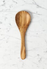 Medium Round Olivewood Serving Spoon or Rice Paddle - 9"