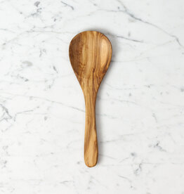 Medium Round Olivewood Serving Spoon or Rice Paddle - 9"