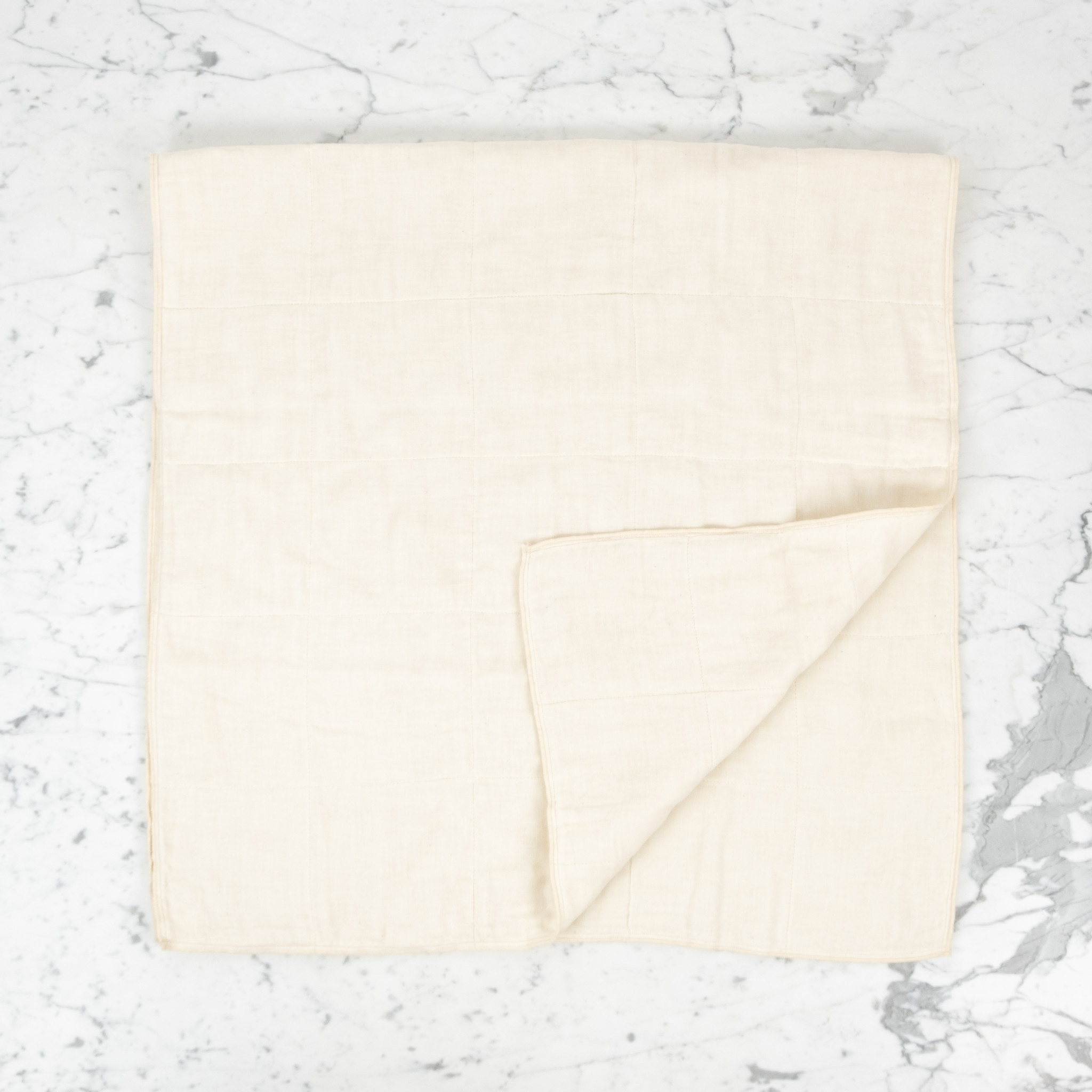 Japanese Organic 6 Layer Cotton Gauze Bath Towel - Ivory - 50" x 25"