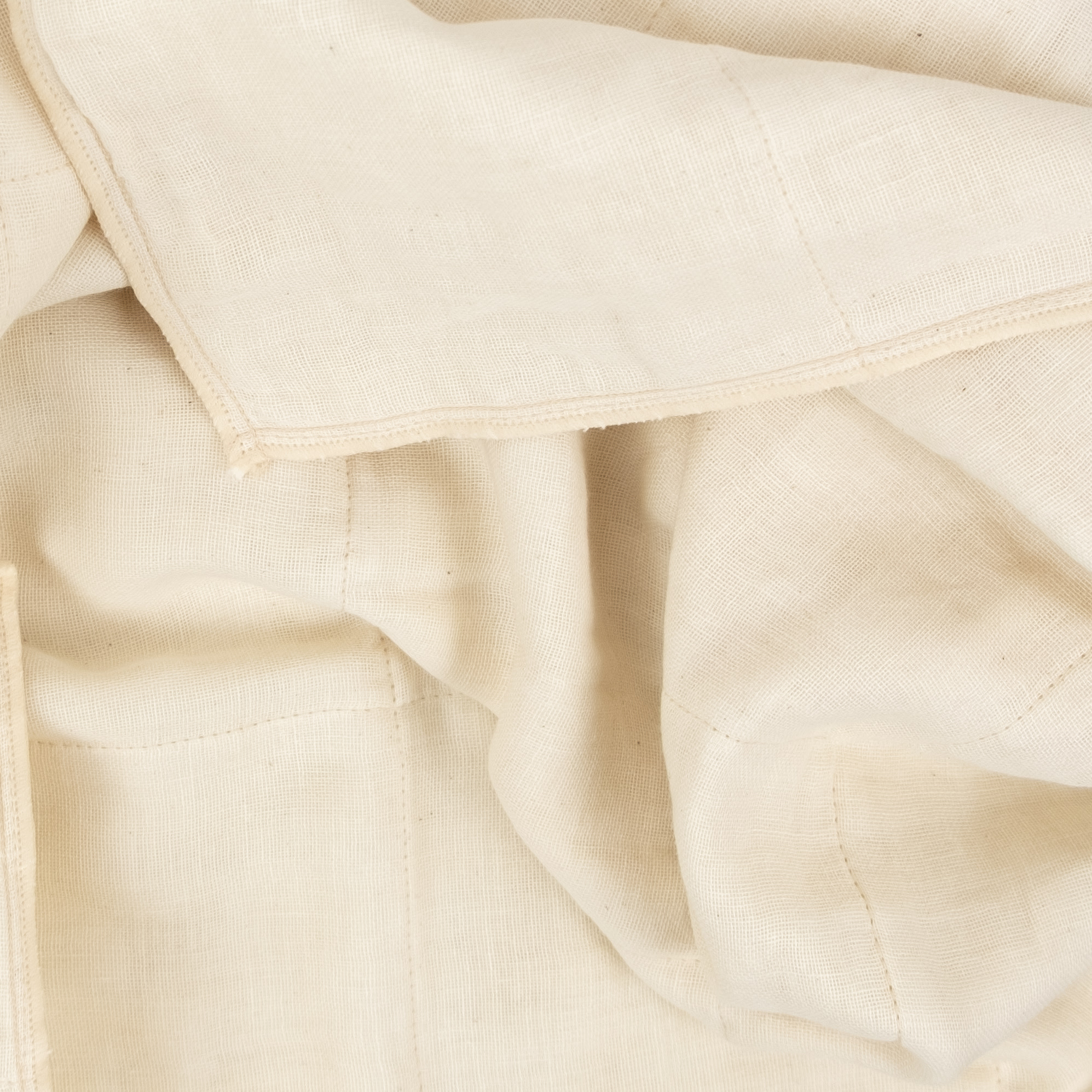 Japanese Organic 6 Layer Cotton Gauze Bath Towel - Ivory - 50" x 25"