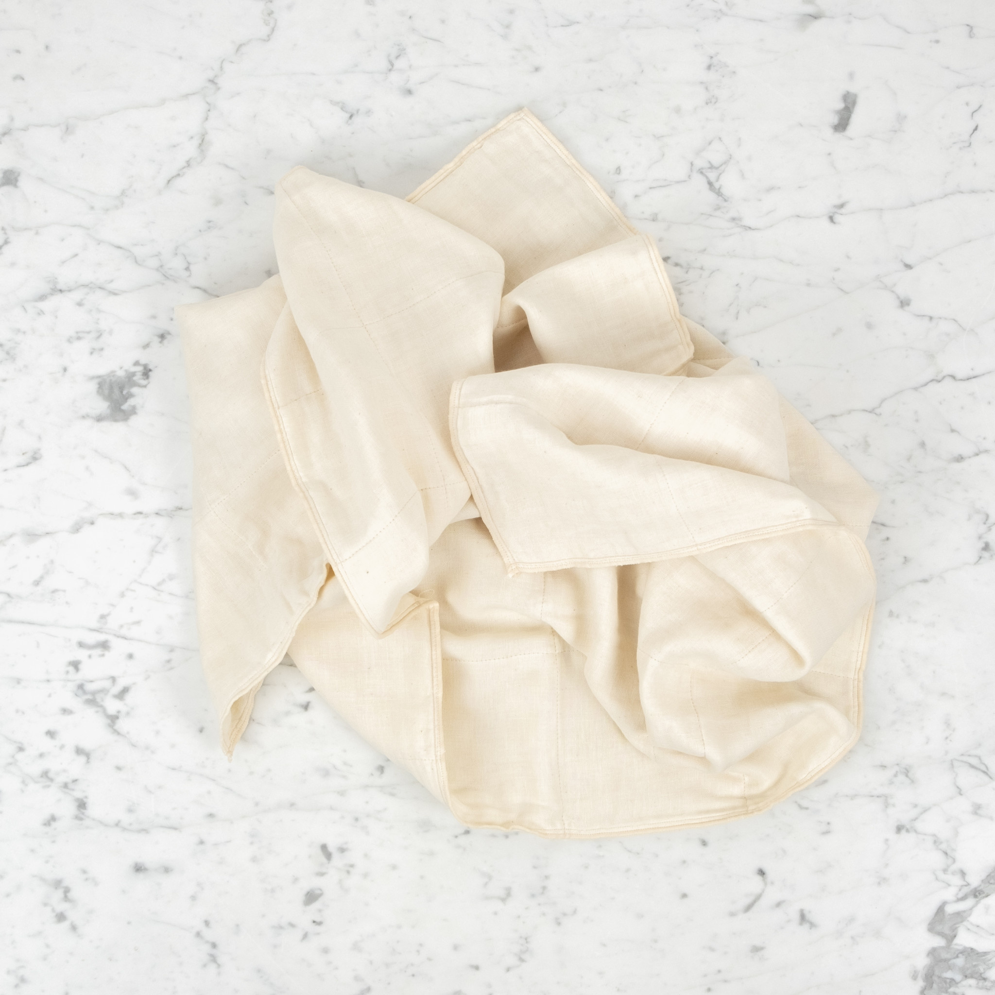Japanese Organic 6 Layer Cotton Gauze Bath Towel - Ivory - 50" x 25"