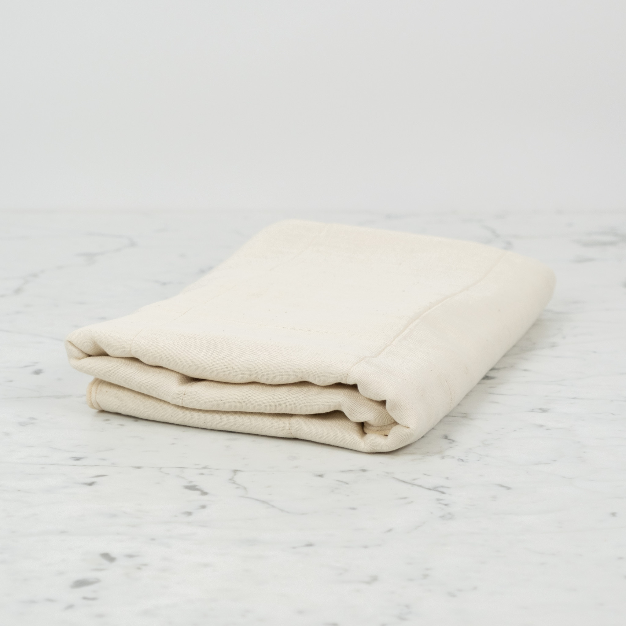 Japanese Organic 6 Layer Cotton Gauze Bath Towel - Ivory - 50" x 25"