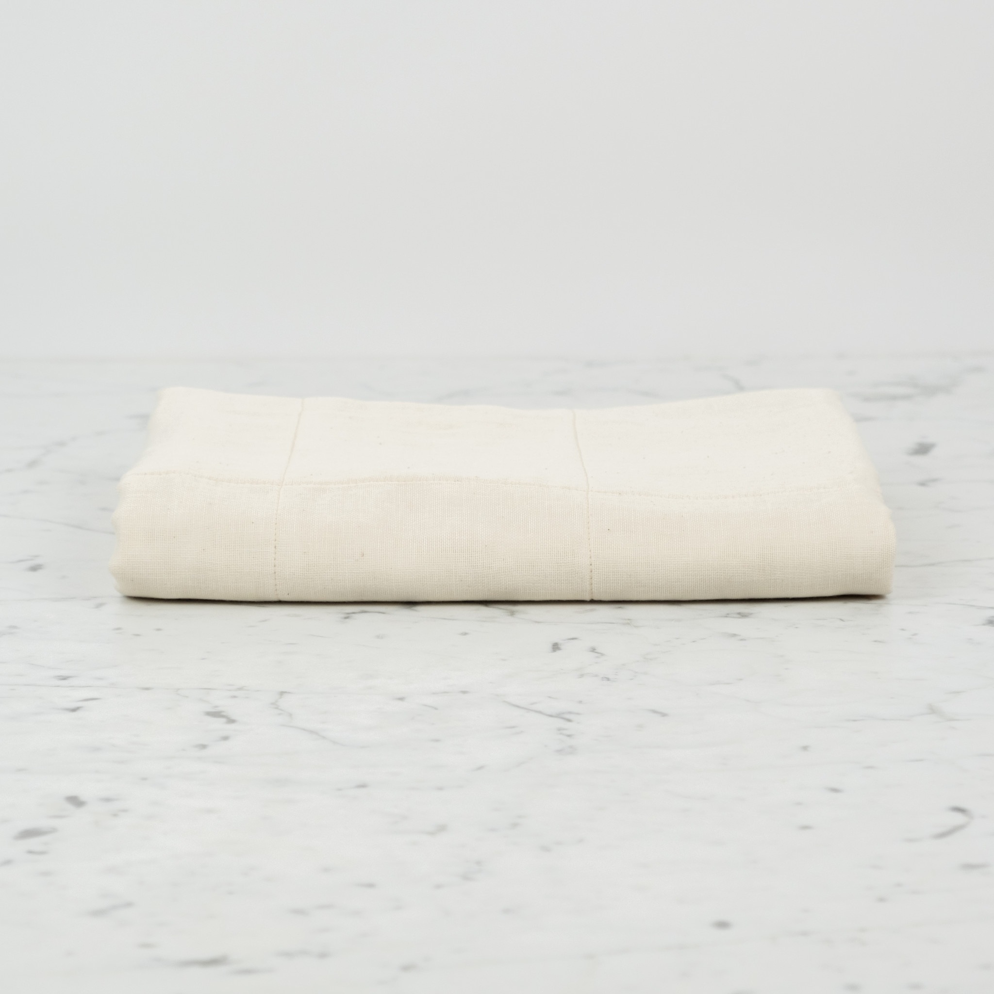 Japanese Organic 6 Layer Cotton Gauze Bath Towel - Ivory - 50" x 25"