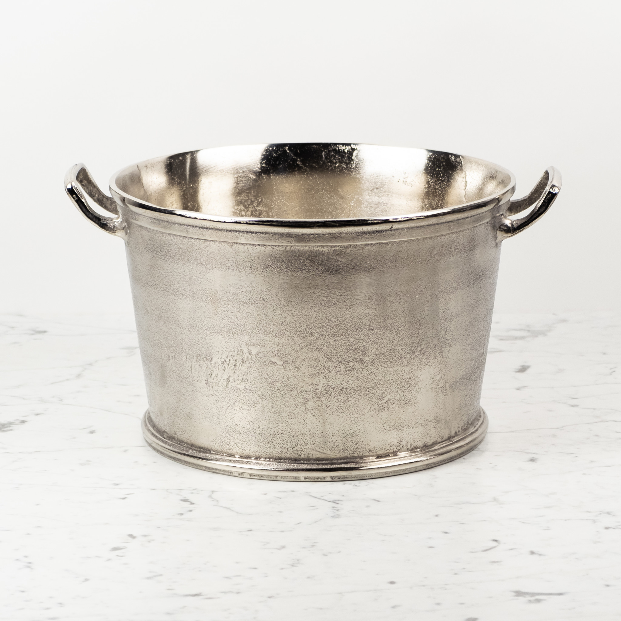 Round Champagne Bucket or Planter w. Handles - 11x15"
