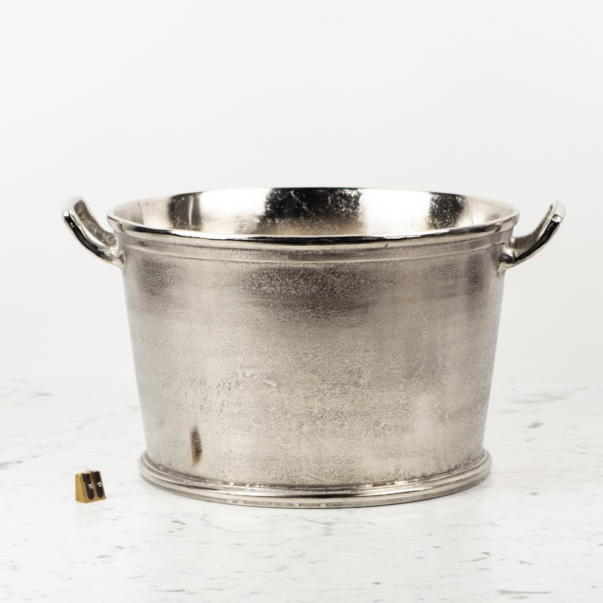 Round Champagne Bucket or Planter w. Handles - 11x15"