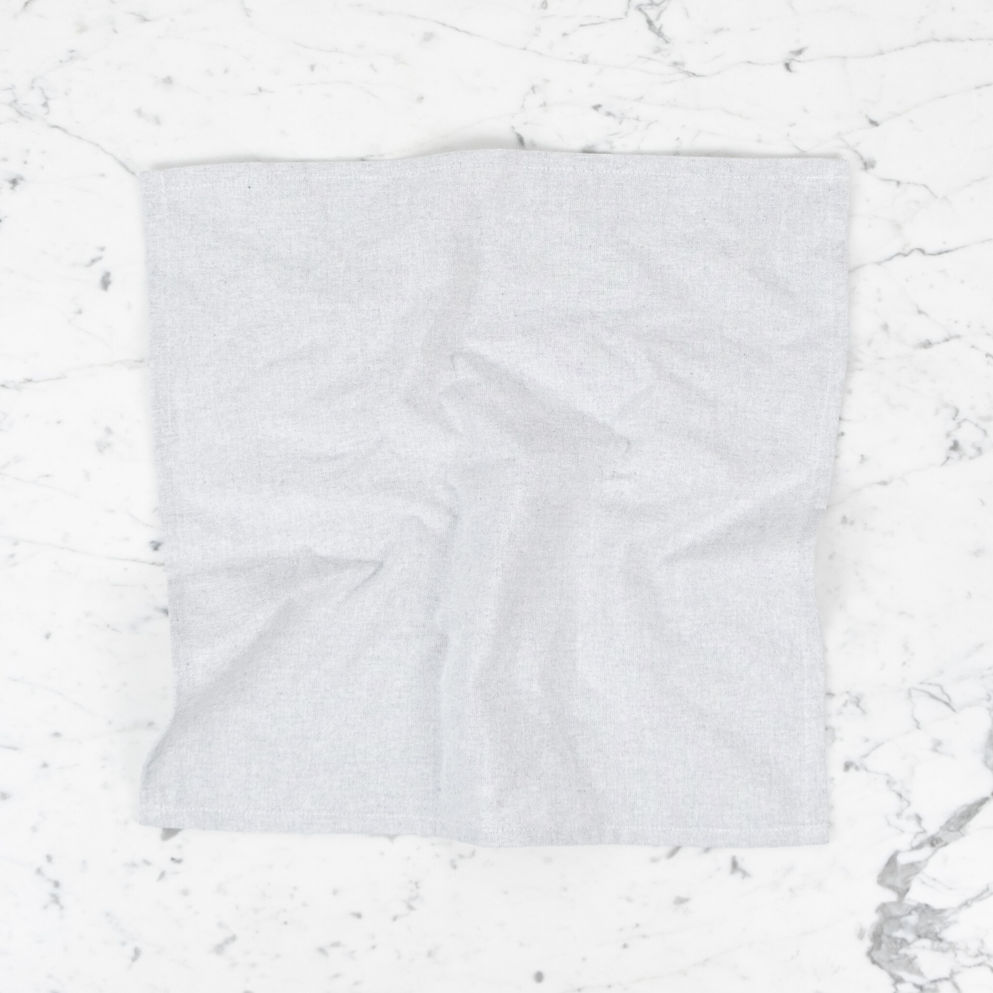 Recycled Cotton Chambray Napkin - Light Grey - 18 x 18"