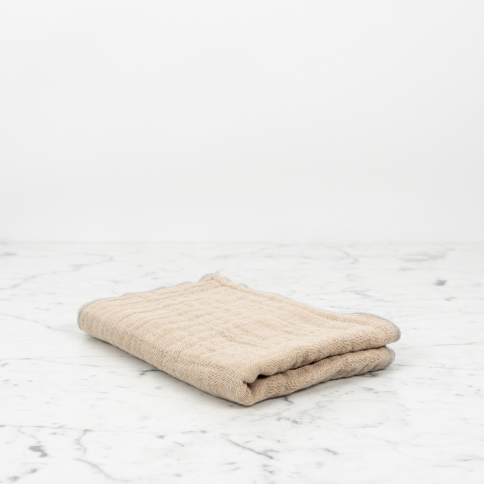 Japanese Cotton Gauze Hand Towel - Persimmon - 34" x 12"