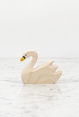 Holztiger Wooden Swan Swimming