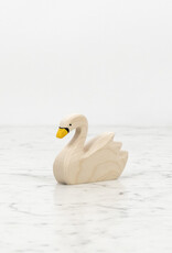 Holztiger Wooden Swan Swimming