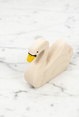 Holztiger Wooden Swan Swimming