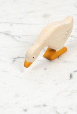 Wooden Goose Eating