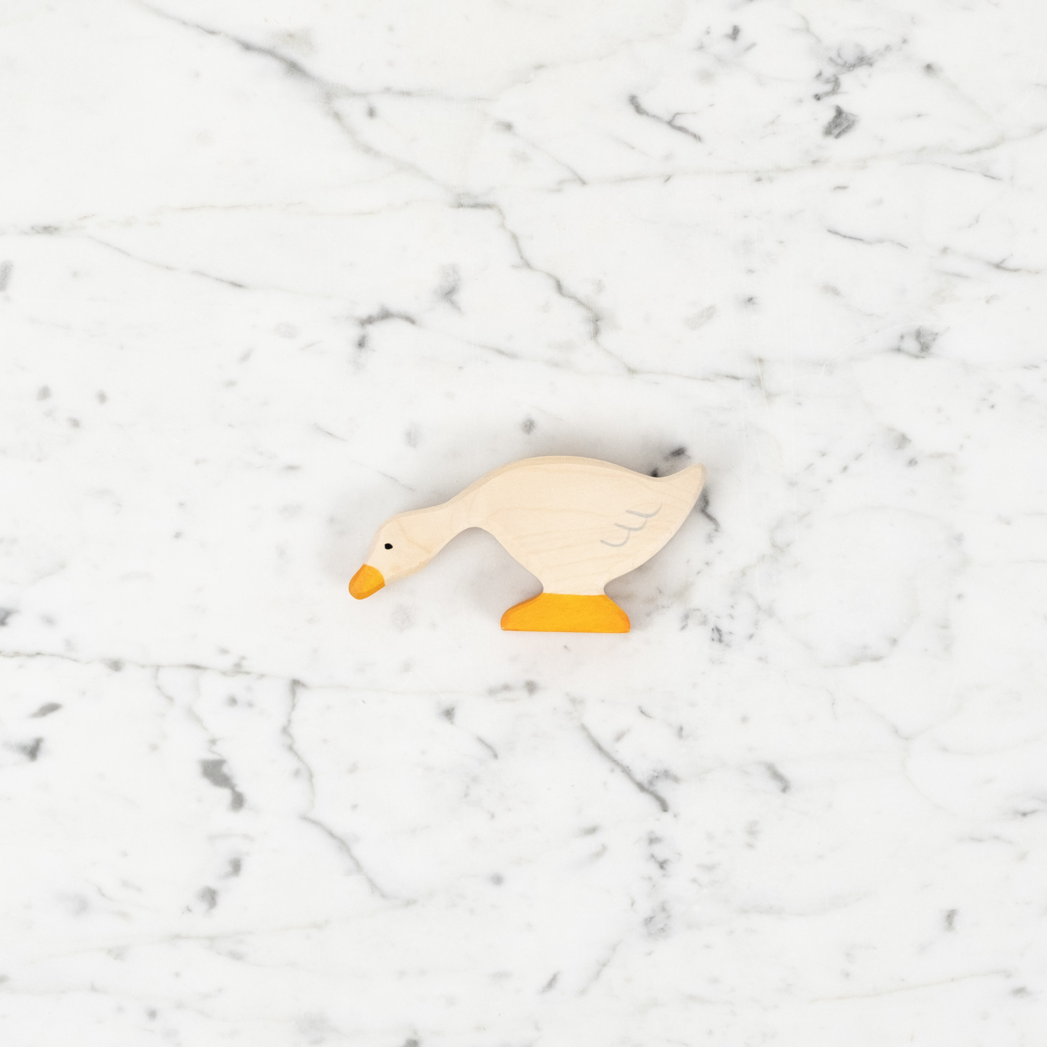 Holztiger Wooden Goose Eating