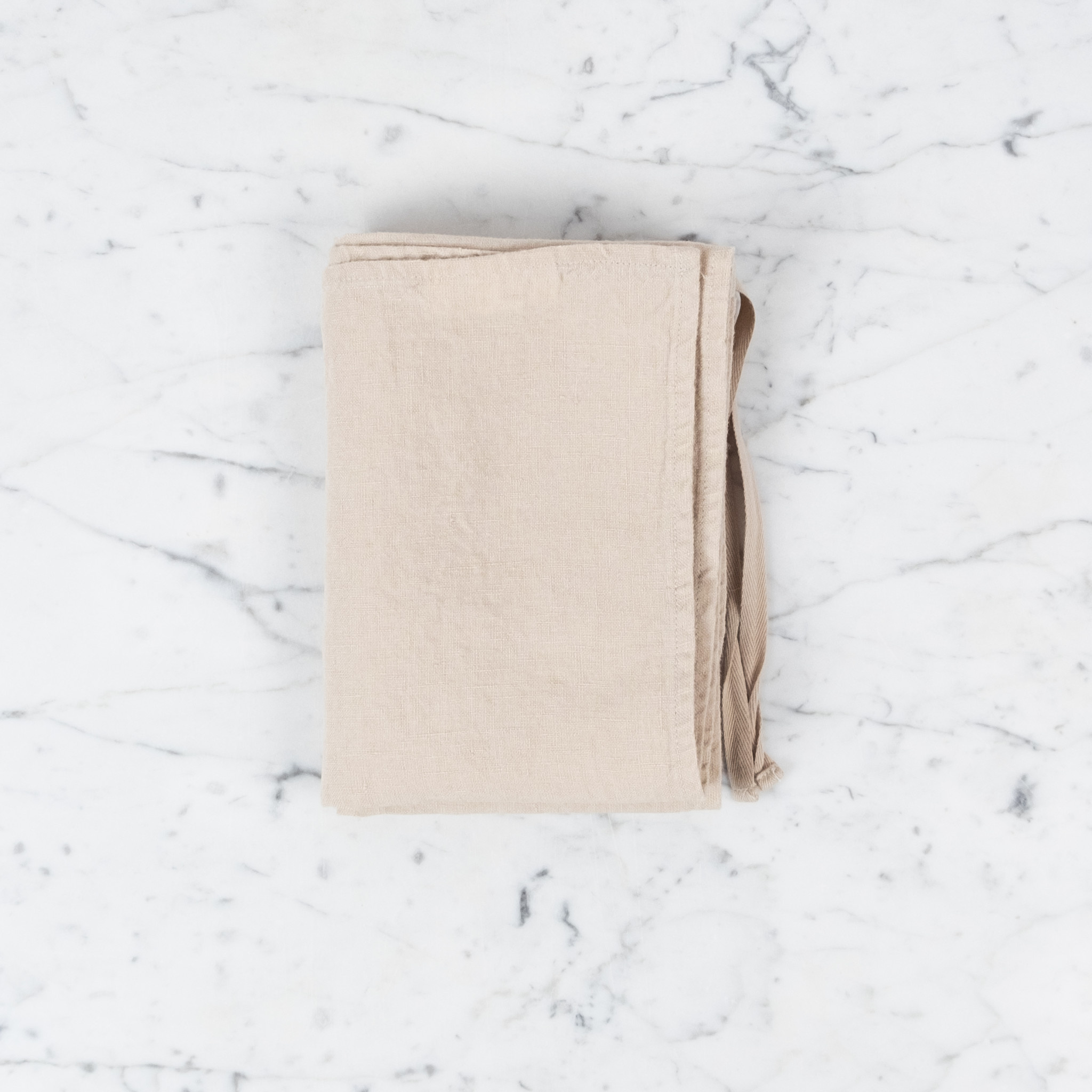 Linge Particulier French Linen Apron Towel - Sand