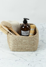 Jute Square Storage Basket  Low- 7 x 7 x 5"