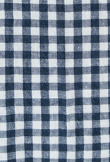 Linge Particulier French Linen Pillow Cover - 25" - Anthracite Grey Gingham