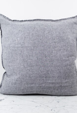 Linge Particulier French Linen Pillow Cover - 25" - Grey Chine