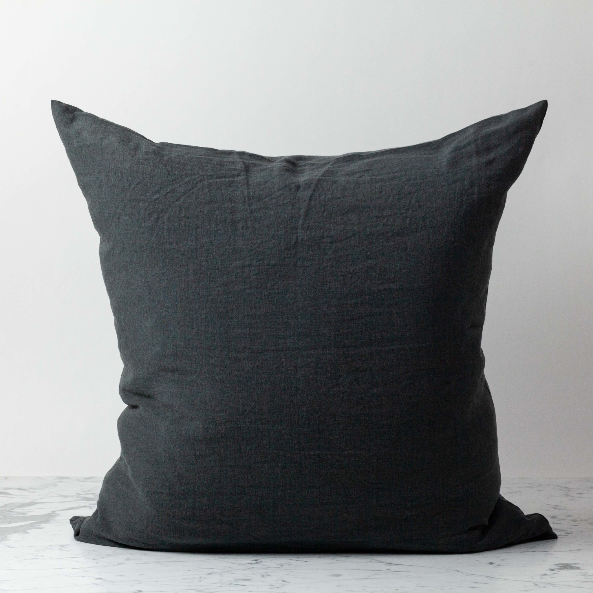 Linge Particulier French Linen Pillow Cover - 20" - Storm Grey