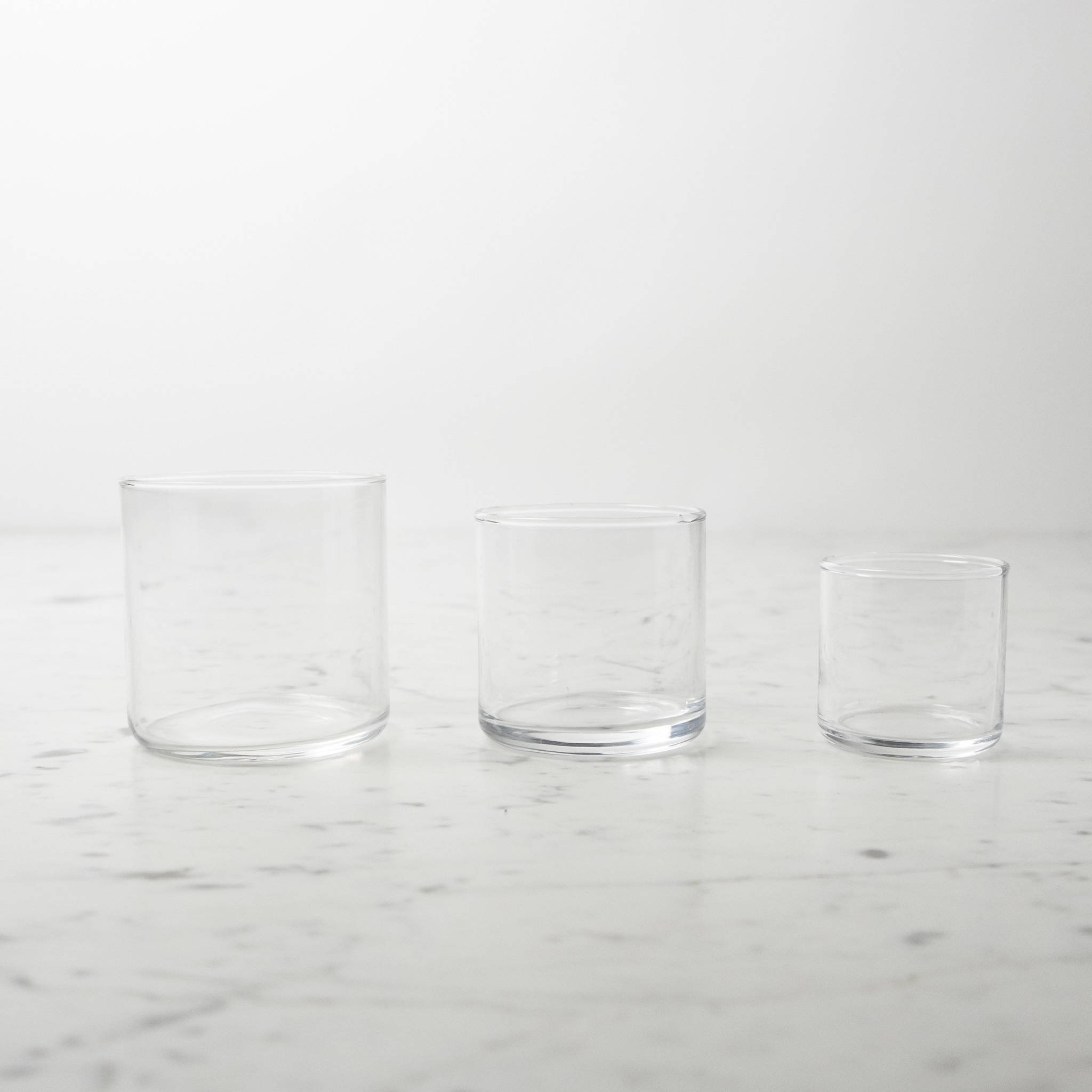 Japanese Straight Sided Modern Glass- 7oz Medium