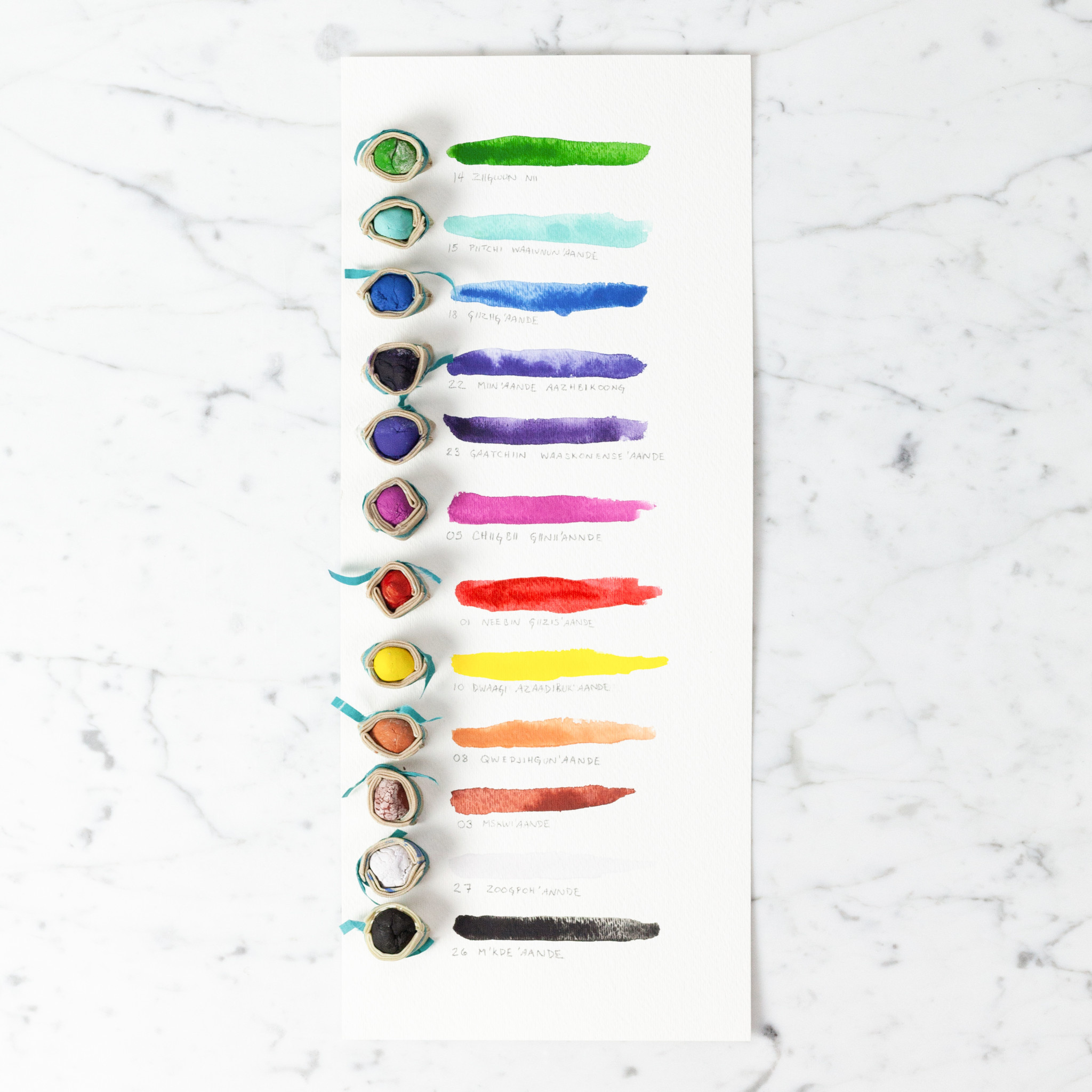 Beam Paints Beam Watercolor Paintstones #30 Piitchi Waawnun'aande Robins Egg Blue Gouache