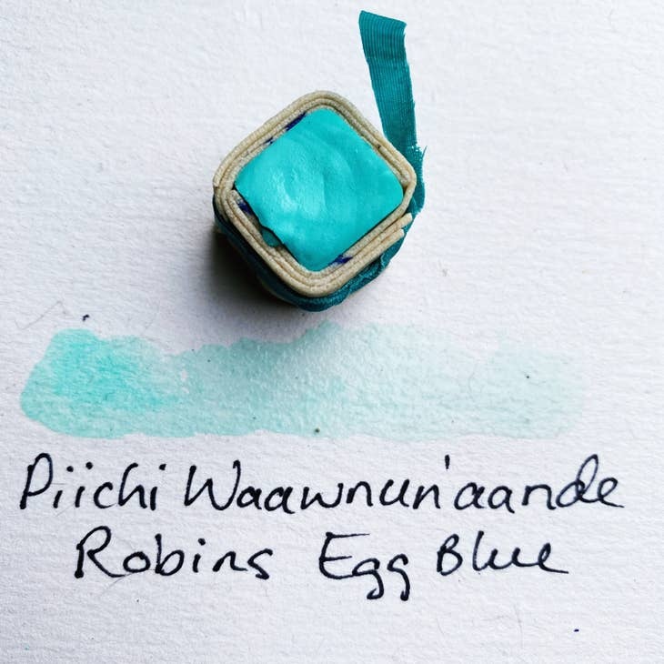 Beam Paints Beam Watercolor Paintstones #30 Piitchi Waawnun'aande Robins Egg Blue Gouache