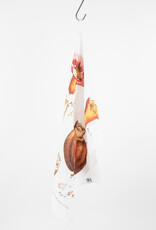 Linen Botanical Print Tea Towel - Pomegranate  - 17" x 24"
