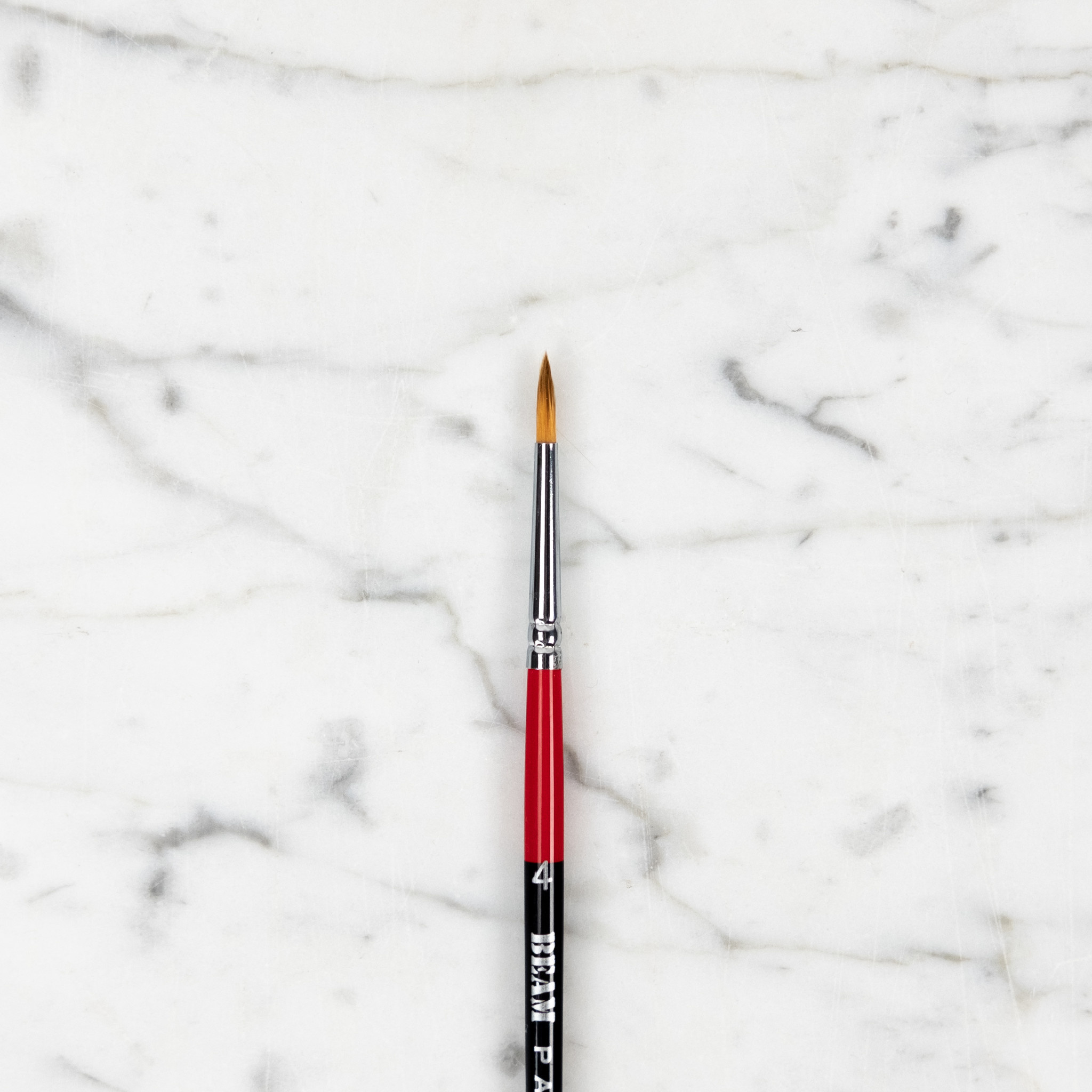 Beam Paints Beam Paints Narrow Handle Brush Round #4