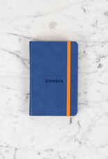 Rhodiarama Hardcover Notebook - Lined -  Sapphire Blue A6 - 3.5 x 5.5"