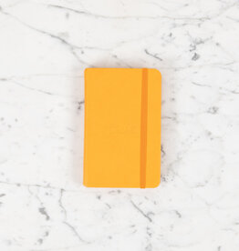 Rhodiarama Hardcover Notebook - Lined -  Marigold Orange A6 - 3.5 x 5.5"