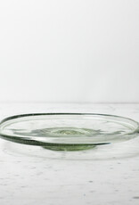 Hand Blown Glass Cake Plate Stand