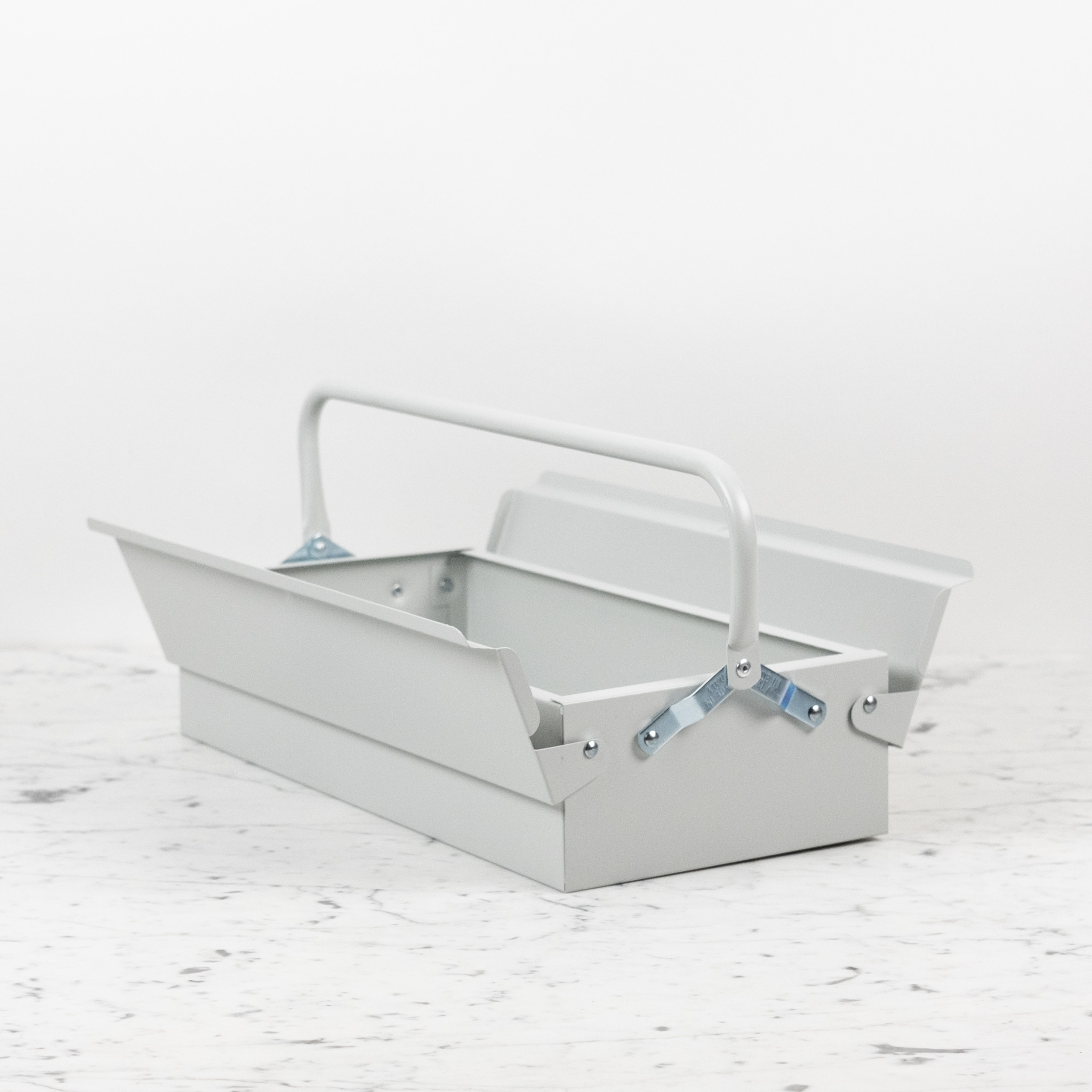 Metal Plus Italy Italian Single Layer Steel Tool Box - Light Grey