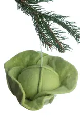 Silk Road Bazaar Hand Felted Ornament - Lettuce Vegetable - Fair Trade from Kyrgyzstan