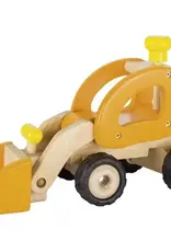 Yellow Wooden Wheel Loader Truck