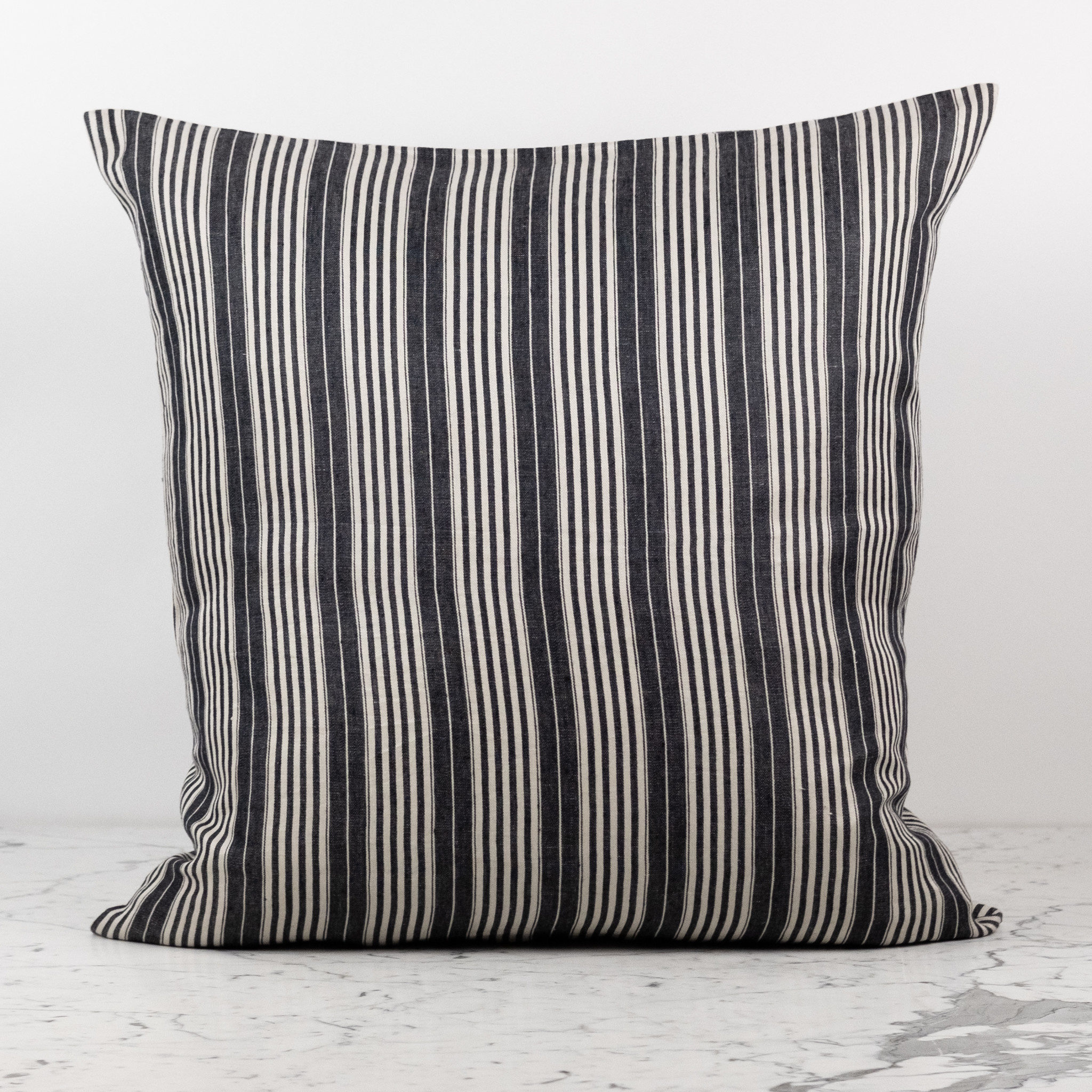 Belgian Linen Pillow COVER ONLY - 26" - Tack Stripe