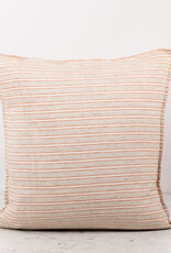 Linge Particulier French Linen Pillow Cover - 20" - Pumpkin Stripe