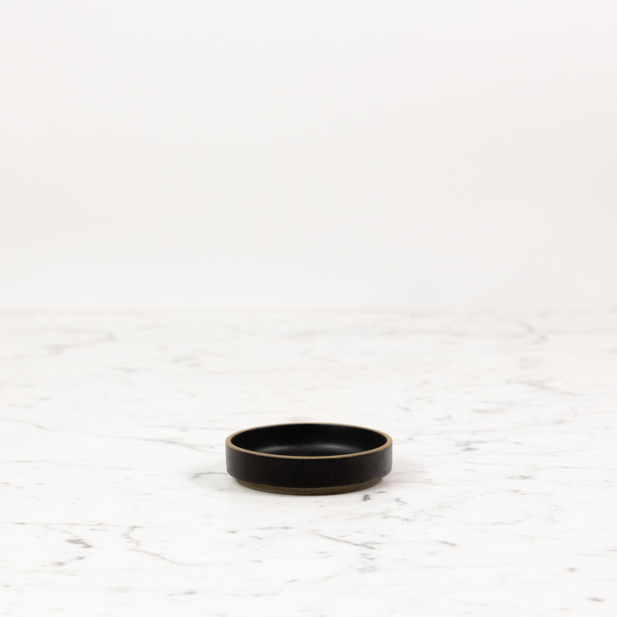 Hasami Hasami Porcelain Plate - Black -3.3/8" x 7/8" HPB001